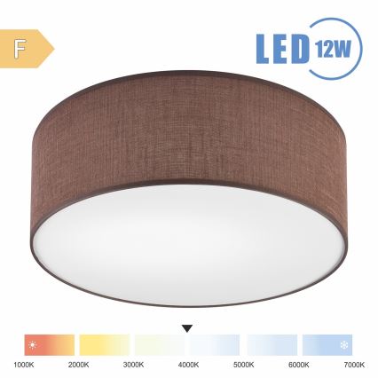 Brilagi - LED plafonsko svetlo SIRIJA LED/12W/230V, prečnik 35 cm, braon