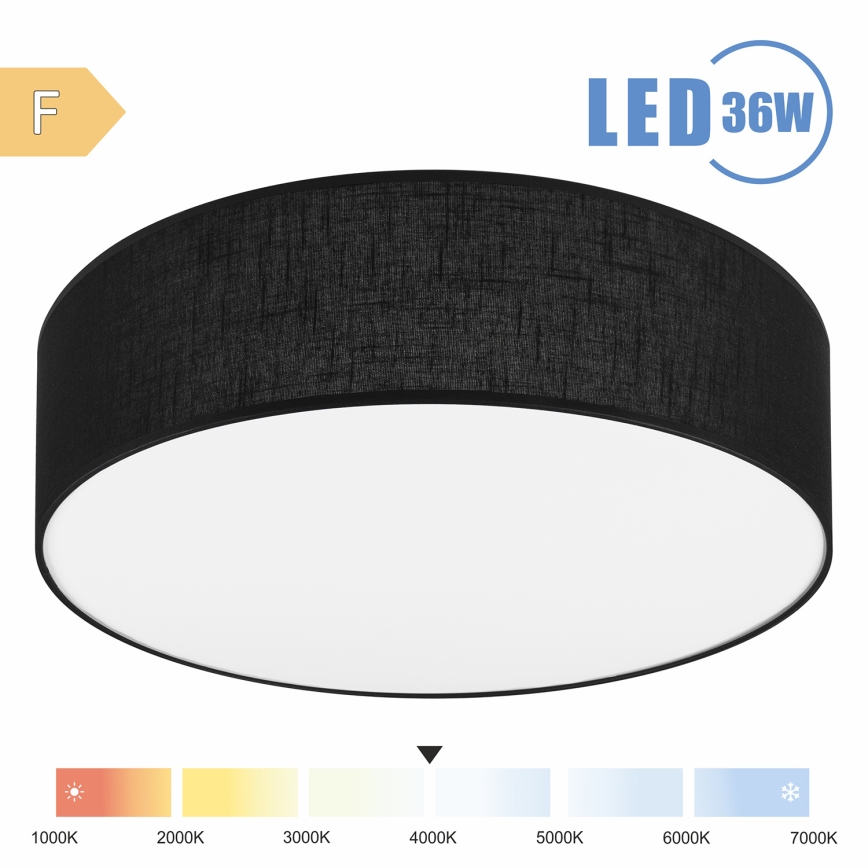 Brilagi - LED plafonsko svetlo SIRIJA LED/36W/230V, prečnik 45 cm, crno