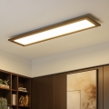 Brilagi - LED plafonsko svetlo SLIMFRAME WOOD LED/58W/230V 124x34 cm tamno braon