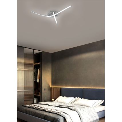 Brilagi - STRIPES LED plafonsko svetlo LED/24W/230V prečnik 64 cm srebrno