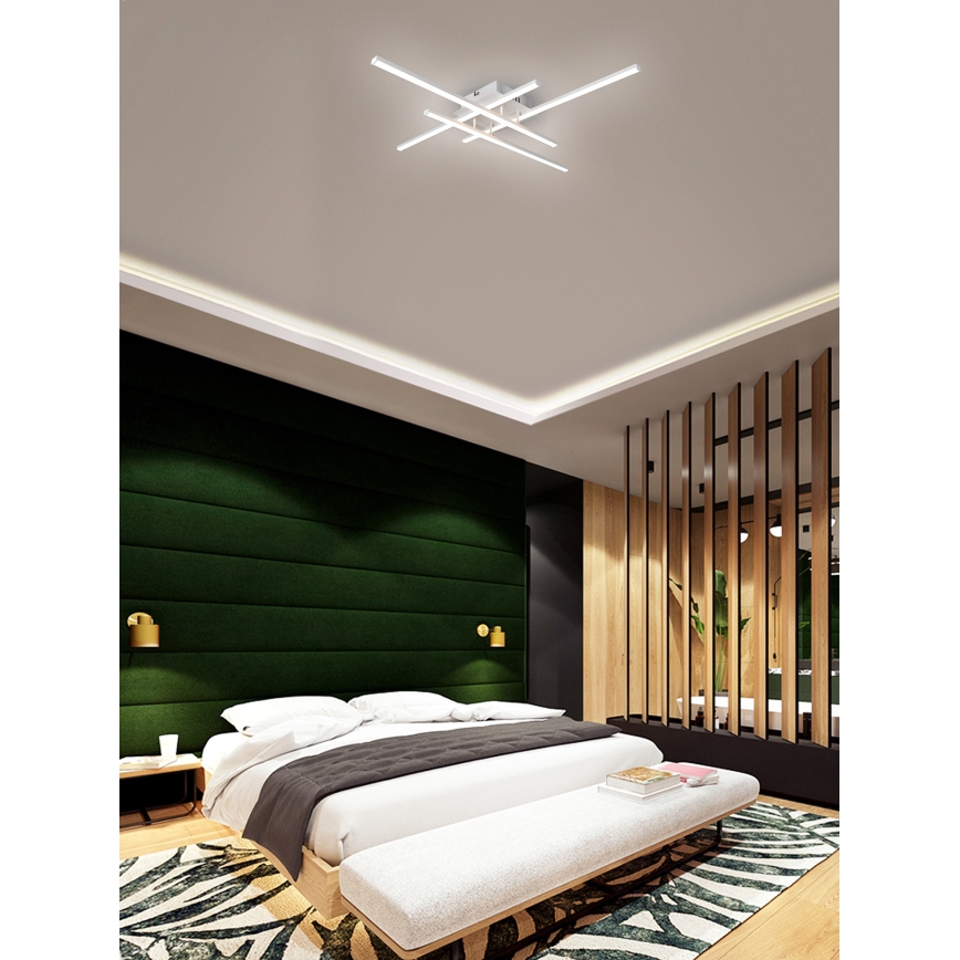 Brilagi - LED plafonsko svetlo STRIPES LED/37W/230V 68x68 cm bela