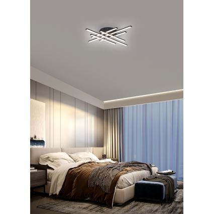 Brilagi - LED stropno svetlo STRIPES LED/42W/230V 51x51 cm crna