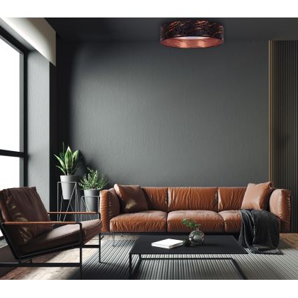 Brilagi - LED plafonsko svetlo VELVET LED/12W/230V prečnik 30 cm 3000K/4000K/6400K crna/bakrena