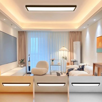 Brilagi - LED plafonsko svetlo za kupatilo FRAME LED/50W/230V 30x120 cm 3000/4000/6000K IP44 crna