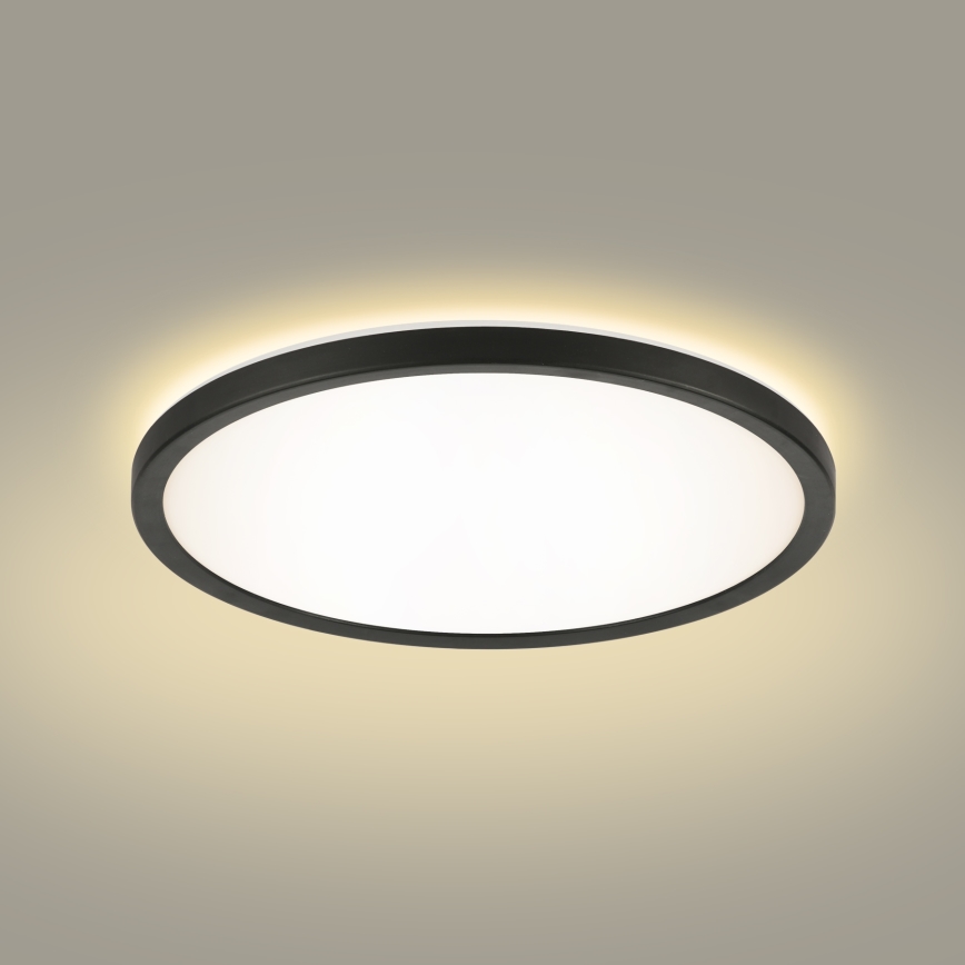 Brilagi - LED plafonsko svetlo za kupatilo ULTRA SLIM LED/18W/230V, prečnik 30 cm, crno, IP54