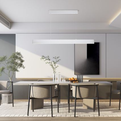Brilagi - LED Prigušivi luster na sajli SLIMLINE LED/40W/230V 3000-6000K bela + Daljinski upravljač