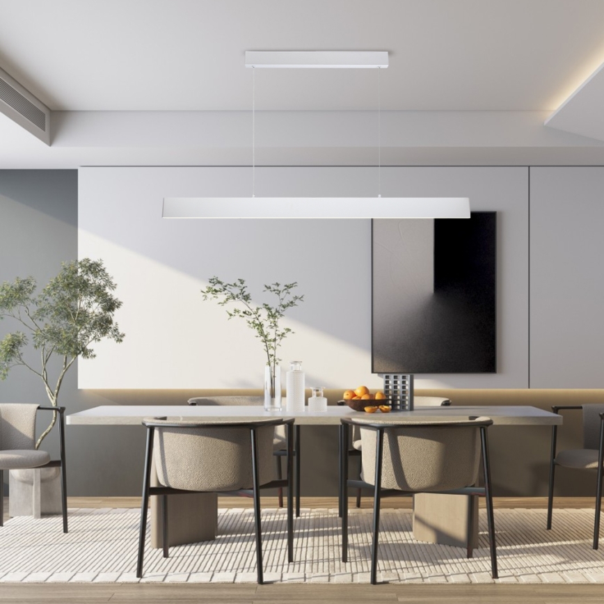 Brilagi - LED Prigušivi luster na sajli SLIMLINE LED/40W/230V 3000-6000K bela + Daljinski upravljač