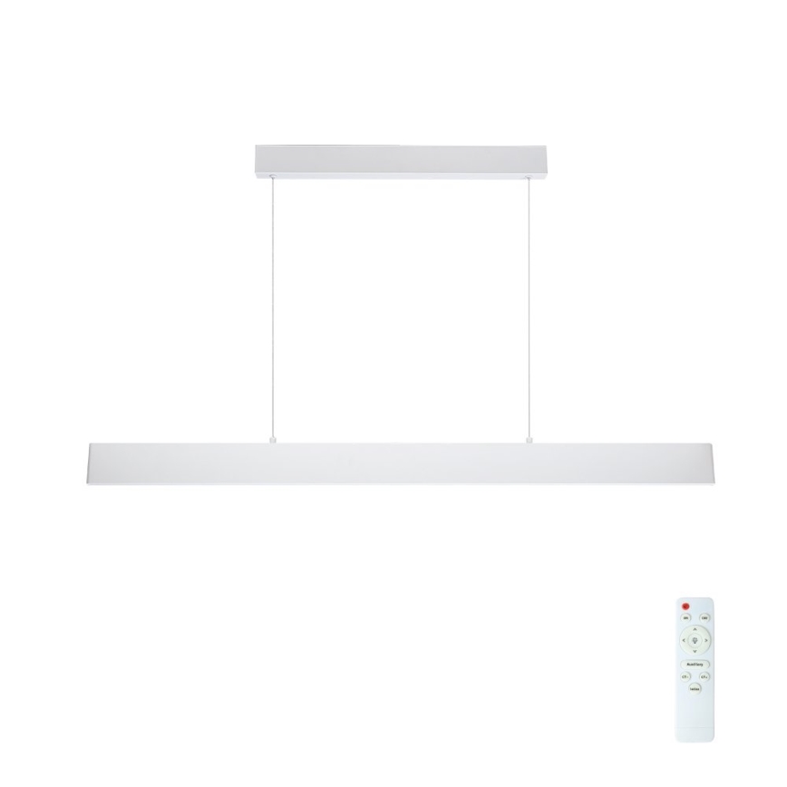 Brilagi - LED Prigušivi luster na sajli SLIMLINE LED/40W/230V 3000-6000K bela + Daljinski upravljač