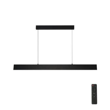Brilagi - LED Prigušivi luster na sajli SLIMLINE LED/40W/230V 3000-6000K crno + Daljinski upravljač