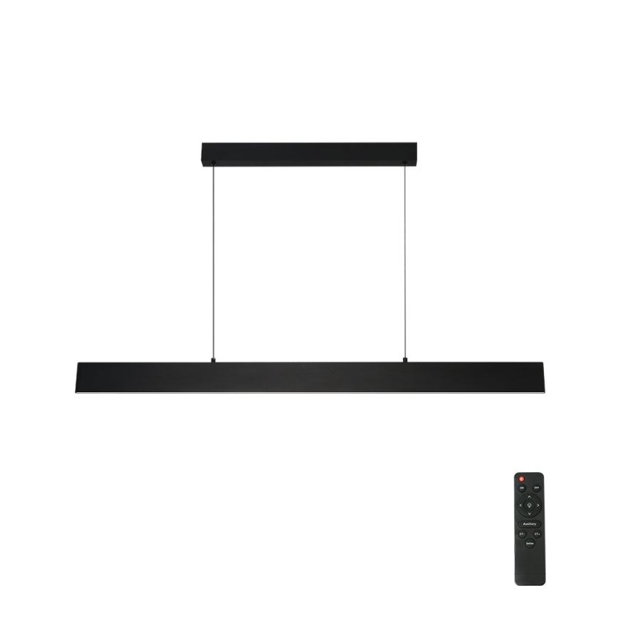Brilagi - LED Prigušivi luster na sajli SLIMLINE LED/40W/230V 3000-6000K crno + Daljinski upravljač