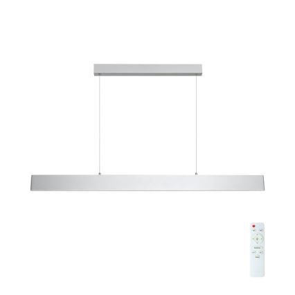 Brilagi - LED Prigušivi luster na sajli SLIMLINE LED/40W/230V 3000-6000K srebrno + Daljinski upravljač