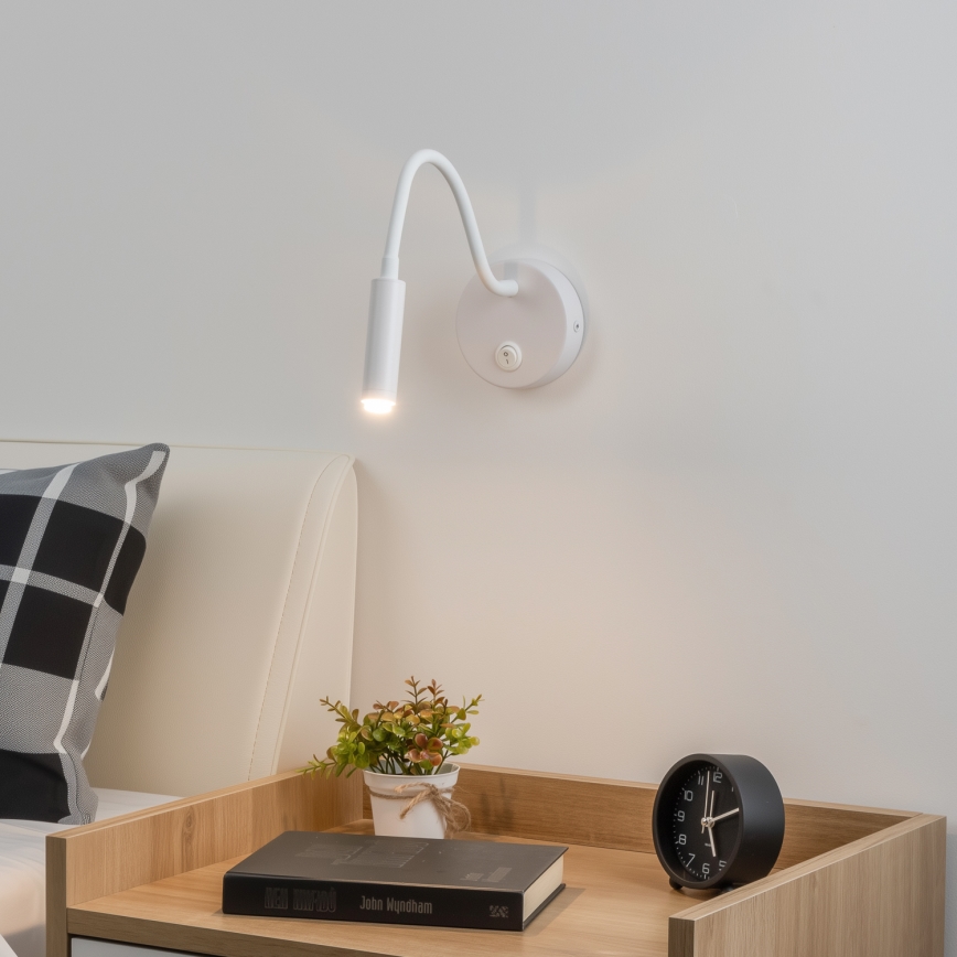 Brilagi - LED Prigušiva fleksibilna zidna lampa MAYA 1xG9/4W/230V bela 2700-6500K Wi-Fi Tuya