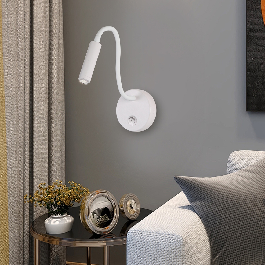 Brilagi - LED Prigušiva fleksibilna zidna lampa MAYA 1xG9/4W/230V bela 2700-6500K Wi-Fi Tuya