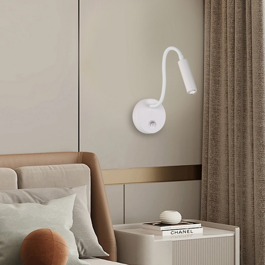 Brilagi - LED Prigušiva fleksibilna zidna lampa MAYA 1xG9/4W/230V bela 2700-6500K Wi-Fi Tuya