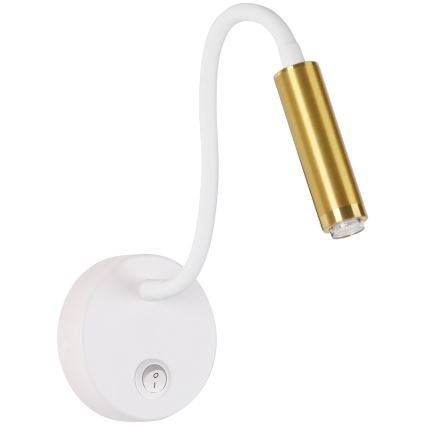 Brilagi - LED Prigušiva fleksibilna zidna lampa MAYA 1xG9/4W/230V bela/zlatna 2700-6500K Wi-Fi Tuya