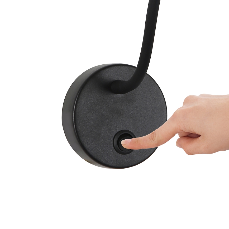 Brilagi - LED Prigušiva fleksibilna zidna lampa MAYA 1xG9/4W/230V crno 2700-6500K Wi-Fi Tuya