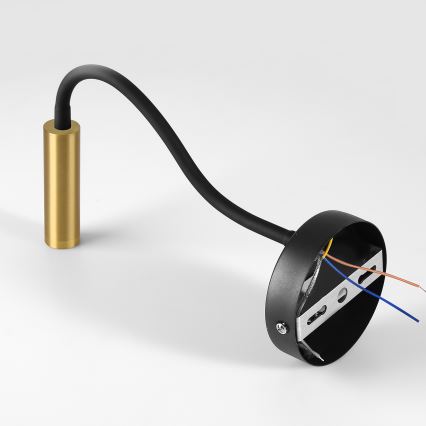 Brilagi - LED Prigušiva fleksibilna zidna lampa MAYA 1xG9/4W/230V crno/zlatna 2700-6500K Wi-Fi Tuya