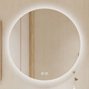 Brilagi - LED prigušiva grejano ogledalo za kupatilo sa pozadinskim osvetljenjem DEMI PRO LED/20W/230V, prečnik 60 cm, 3000/4000/6500K, IP44