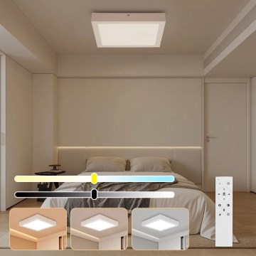 Brilagi - LED prigušiva kupatilska plafonska lampa FRAME SMART LED/24W/230V 30x30 cm 3000-6000K IP44 bela + daljinski upravljač