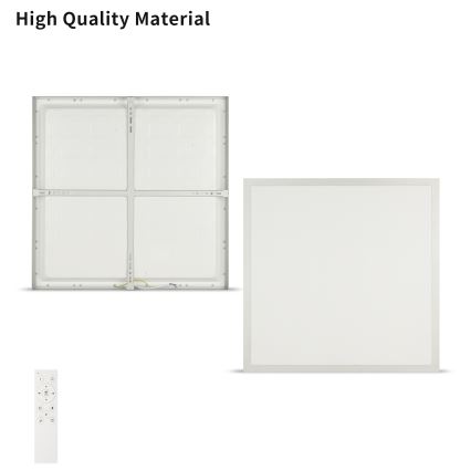 Brilagi - prigušiva LED plafonska lampa za kupatilo FRAME SMART LED/50W/230V 60x60 cm 3000-6000K IP44 srebrna + daljinski upravljač