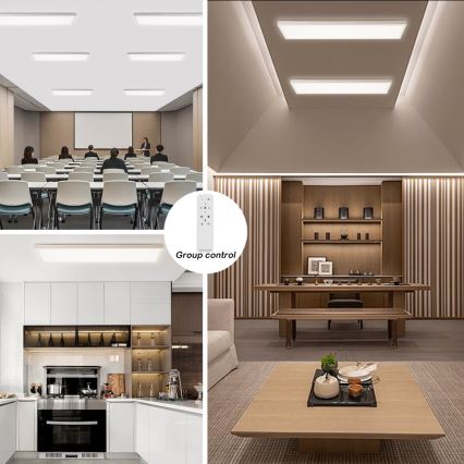 Brilagi - LED plafonsko svetlo za kupatilo FRAME SMART, prigušiva, LED/50W/230V, 30x120 cm, 3000-6000K, IP44, bela + daljinski upravljač