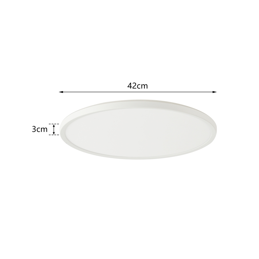Brilagi - ULTRA SLIM LED prigušiva svetiljka sa senzorom pokreta i sumraka, 24W/230V, prečnik 42 cm + daljinski upravljač