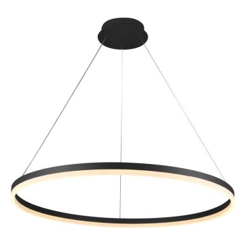 Brilagi - LED prigušiva luster na sajli CIRCLE LED/55W/230V 3000-6500K crna + daljinski upravljač