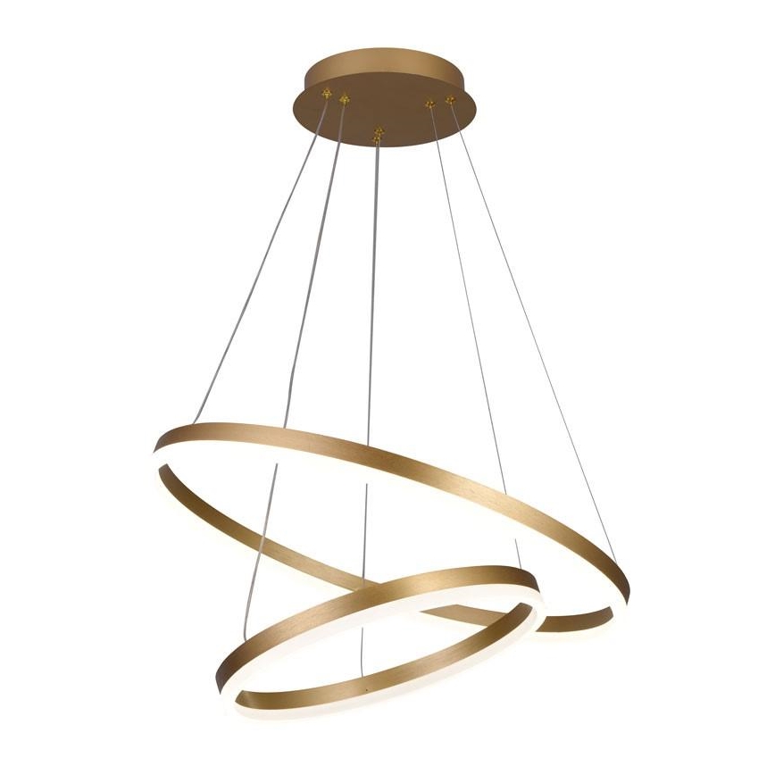 Brilagi - LED prigušiva luster na sajli CIRCLE LED/70W/230V 3000-6500K zlatna + daljinski upravljač