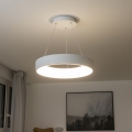 Brilagi - LED prigušiva luster na sajli FALCON LED/40W/230V 3000-6500K prečnik 45 cm bela + daljinski upravljač