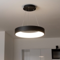 Brilagi - LED prigušiva luster na sajli FALCON LED/40W/230V 3000-6500K prečnik 45 cm crna + daljinski upravljač
