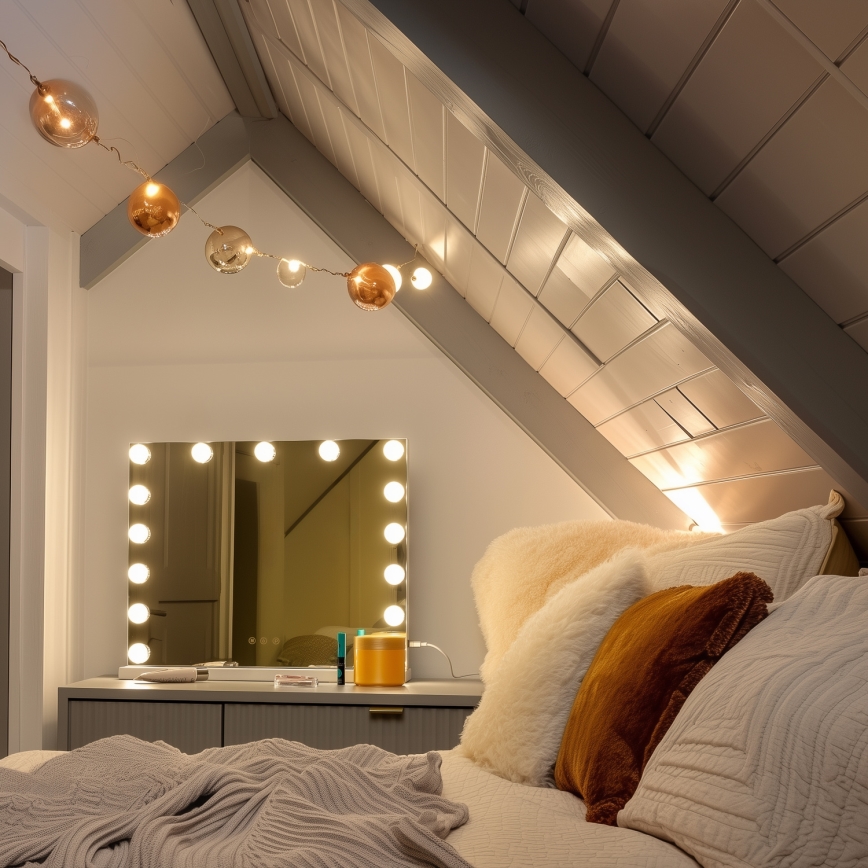 Brilagi - LED prigušiva make-up ogledalo HOLLYWOOD LED/15W/230V 3000/4000/6500K bela