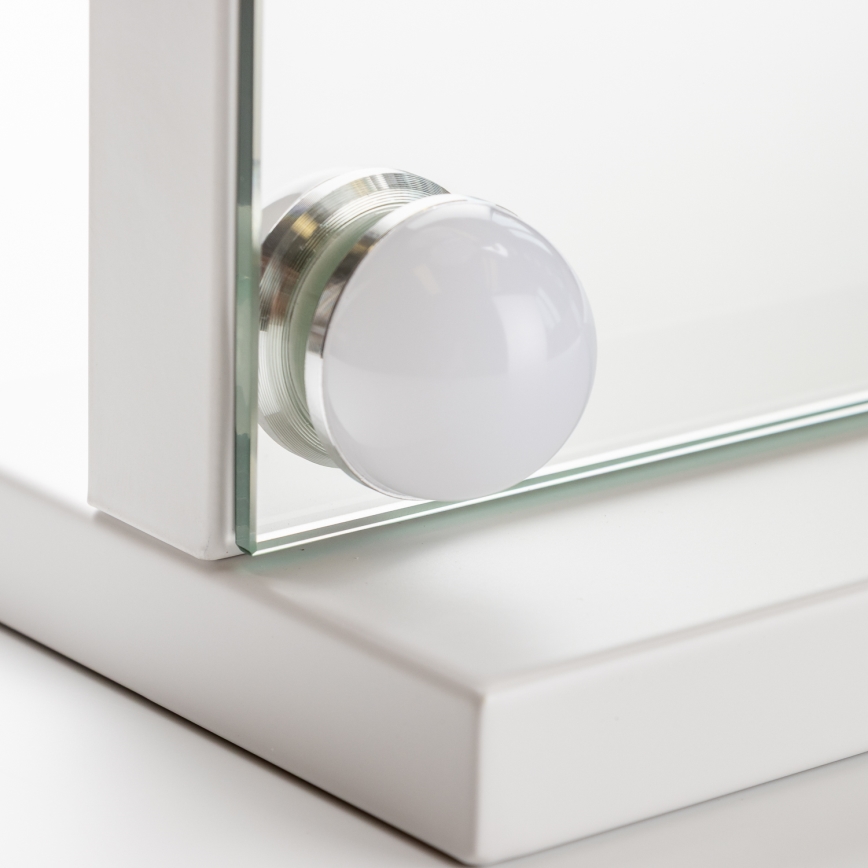 Brilagi - LED prigušiva make-up ogledalo HOLLYWOOD LED/15W/230V 3000/4000/6500K bela