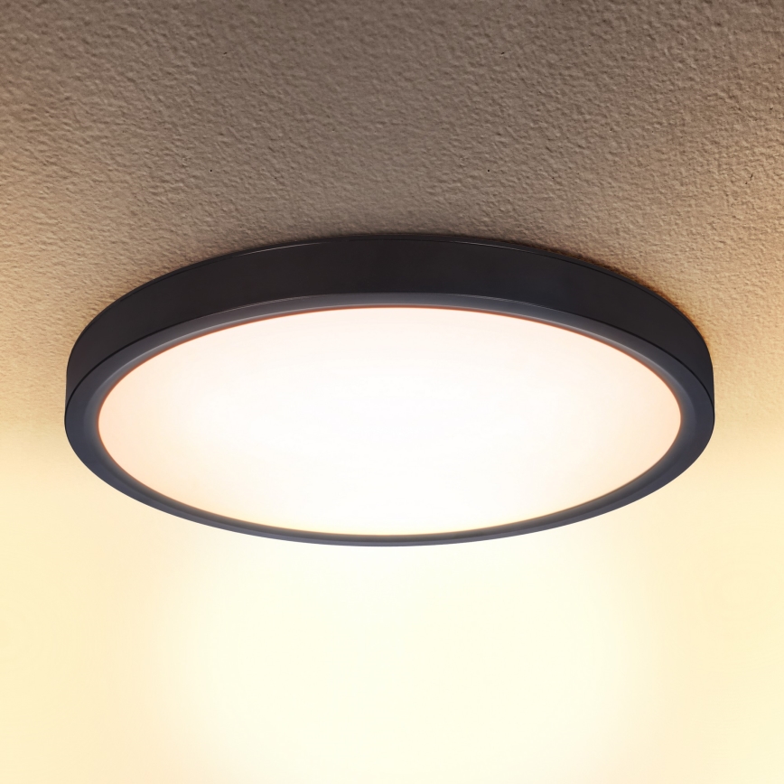 Brilagi - LED Prigušiva plafonjera ESTELA LED/48W/230V 3000-6500K ø 40 cm crno + Daljinski upravljač
