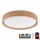 Brilagi - LED Prigušiva plafonjera MANAROLA SMART LED/24W/230V 2700-6500K hrast pr. 41 cm Wi-Fi + Daljinski upravljač Tuya