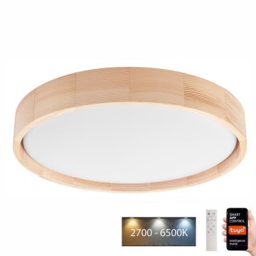 Brilagi - LED Prigušiva plafonjera MANAROLA SMART LED/24W/230V 2700-6500K pr. 41 cm Wi-Fi + Daljinski upravljač Tuya