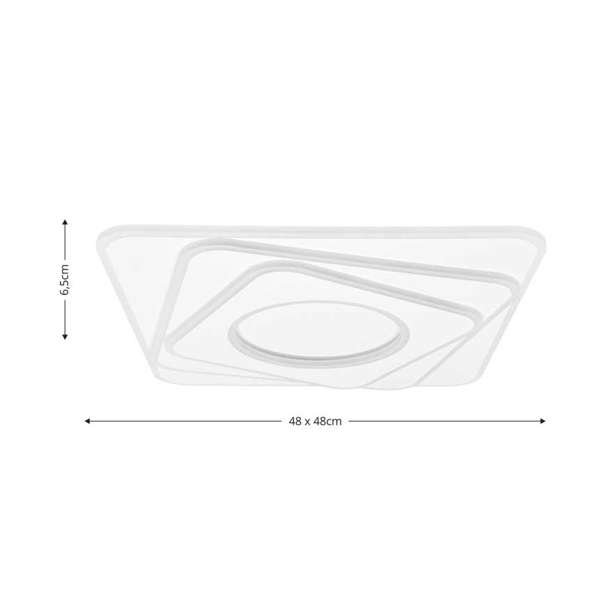 Brilagi - LED Prigušiva plafonjera MODERN LED/100W/230V 2700-6500K 48x48 cm + Daljinski upravljač