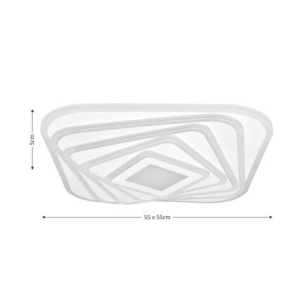 Brilagi - LED Prigušiva plafonjera MODERN LED/210W/230V 2700-6500K 55x55 cm + Daljinski upravljač