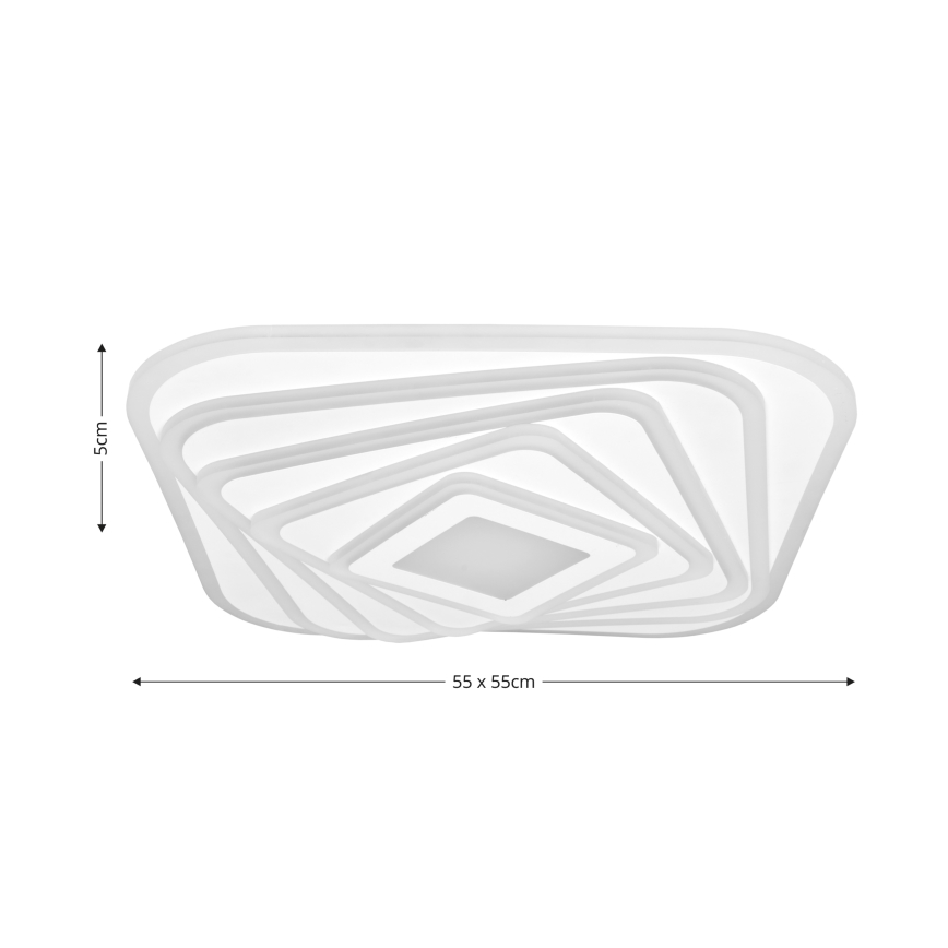 Brilagi - LED Prigušiva plafonjera MODERN LED/210W/230V 2700-6500K 55x55 cm + Daljinski upravljač