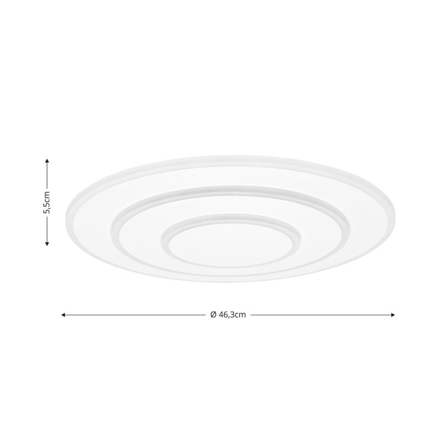 Brilagi - LED Prigušiva plafonjera MODERN LED/58W/230V 2700-6500K pr. 46,3 cm + Daljinski upravljač