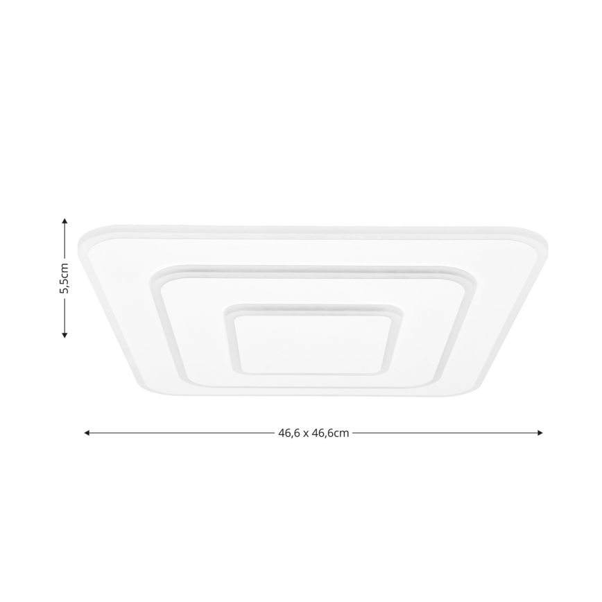 Brilagi - LED Prigušiva plafonjera MODERN LED/72W/230V 2700-6500K 46,6x46,6 cm + Daljinski upravljač