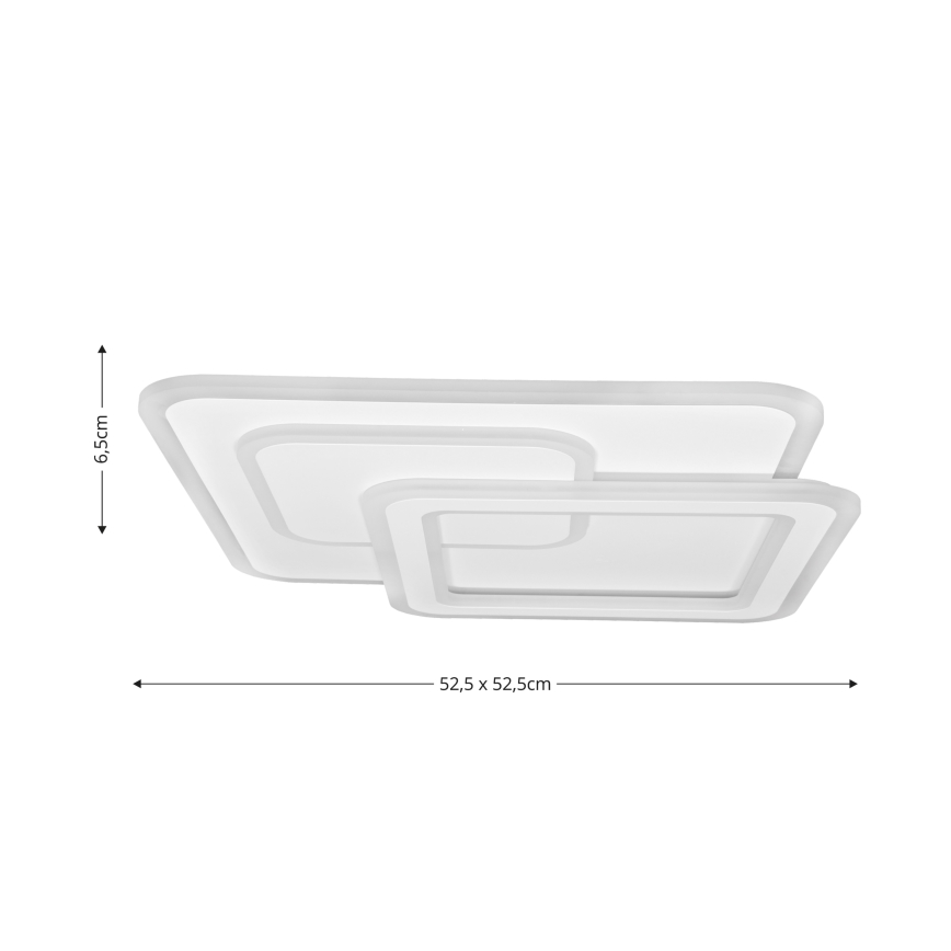 Brilagi - LED Prigušiva plafonjera MODERN LED/80W/230V 2700-6500K 52,5x52,5 cm + Daljinski upravljač