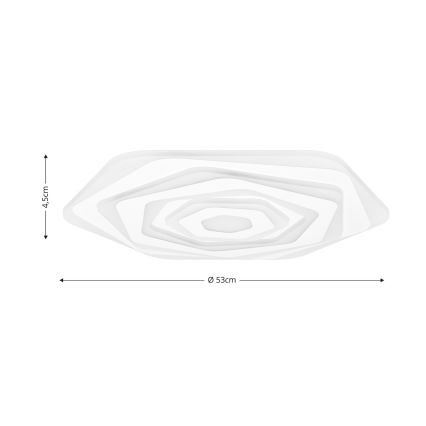 Brilagi - LED Prigušiva plafonjera MODERN LED/85W/230V 2700-6500K pr. 53 cm + Daljinski upravljač