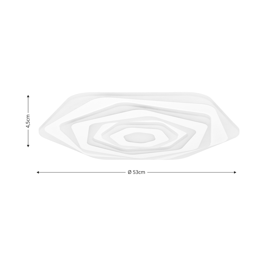 Brilagi - LED Prigušiva plafonjera MODERN LED/85W/230V 2700-6500K pr. 53 cm + Daljinski upravljač