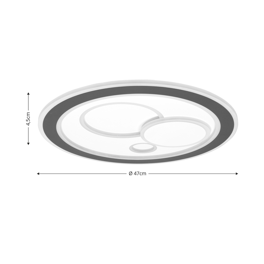 Brilagi - LED Prigušiva plafonjera MODERN LED/89W/230V 2700-6500K pr. 47 cm + Daljinski upravljač