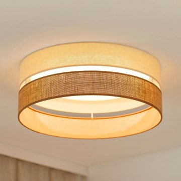 Brilagi - LED Prigušiva plafonjera ROYAL YUTE LED/24W/230V pr. 45 cm 3000/4000/6500K bež/kremasta  + Daljinski upravljač