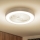 Brilagi - LED Prigušiva plafonjera sa ventilatorom LED/30W/230V 3000-6500K bela + Daljinski upravljač
