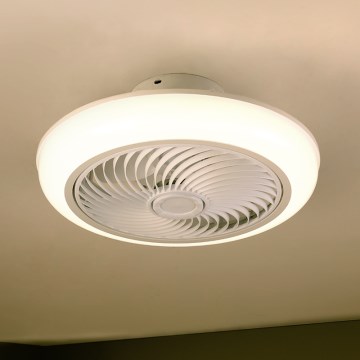 Brilagi - LED Prigušiva plafonjera sa ventilatorom LED/30W/230V 3000-6500K bela + Daljinski upravljač