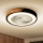 Brilagi - LED Prigušiva plafonjera sa ventilatorom LED/30W/230V 3000-6500K crno/hrast + Daljinski upravljač