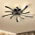 Brilagi - LED Prigušiva plafonjera sa ventilatorom LED/50W/230V 3000-6500K crno + Daljinski upravljač