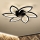 Brilagi - LED Prigušiva plafonjera sa ventilatorom LED/50W/230V 3000-6500K crno + Daljinski upravljač